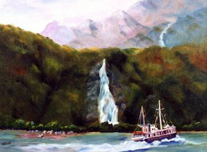 Waterfall - Milford Sound